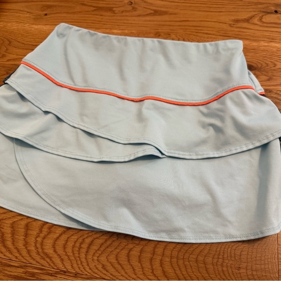 Lucky in Love Blue Ruffle Tennis Skirt Skort size Small - Picture 5 of 8